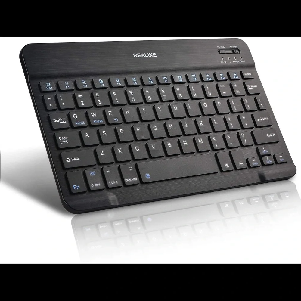 Bluetooth Keyboard,Ultra-Slim Rechargeable Wireless Bluetooth for iOS, Android